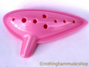 OCARINA 10 HOLE PLASTIC PINK OCARINA